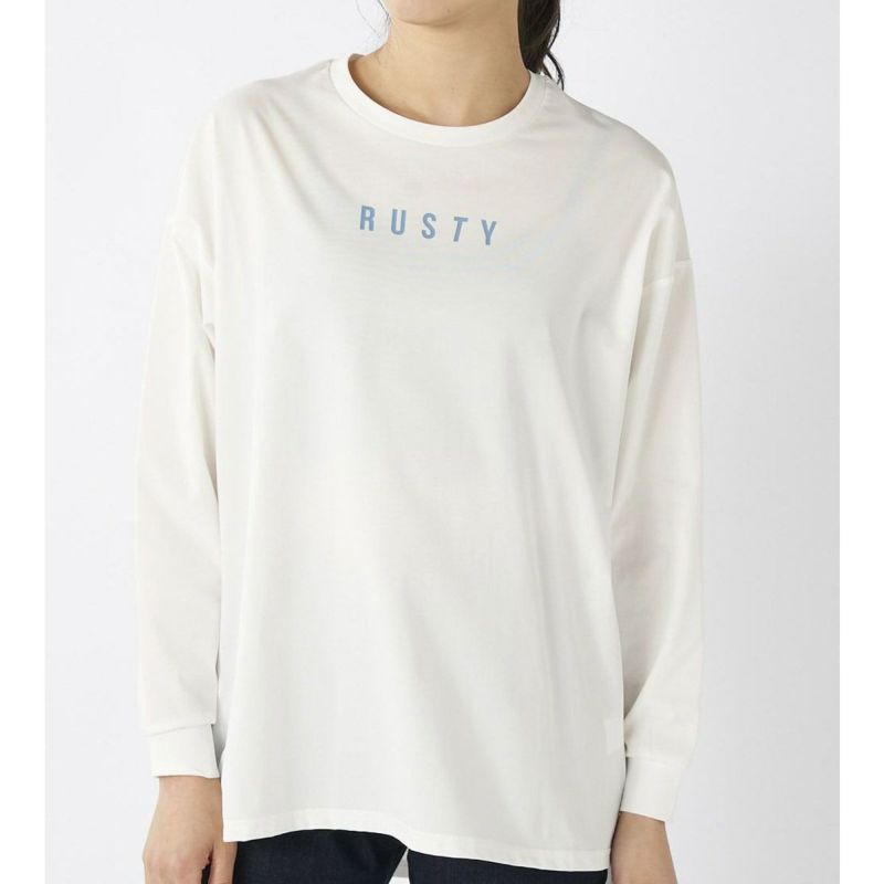ラスティRUSTYサーフィンサーフウェア長袖TシャツロンTUVカットペアテックス水陸両用長袖UVTシャツ925-465レディース女性25SP春夏