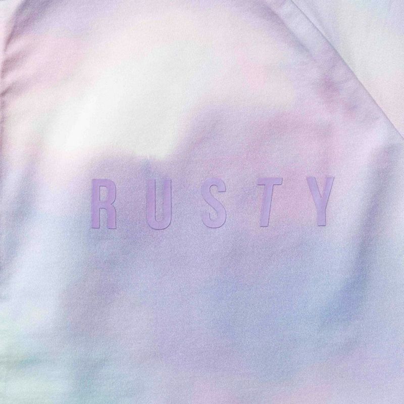 ラスティRUSTYサーフィンサーフラッシュガードUVカットペアテックス水陸両用タイダイUVラッシュガード965-461ジュニアキッズ子ども男の子女の子25SP春夏