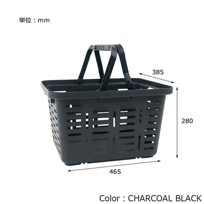 ポストジェネラルPOSTGENERALアウトドアカジュアルアクセサリーヘビーデューティーバスケットCHARCOALBLACK981940032