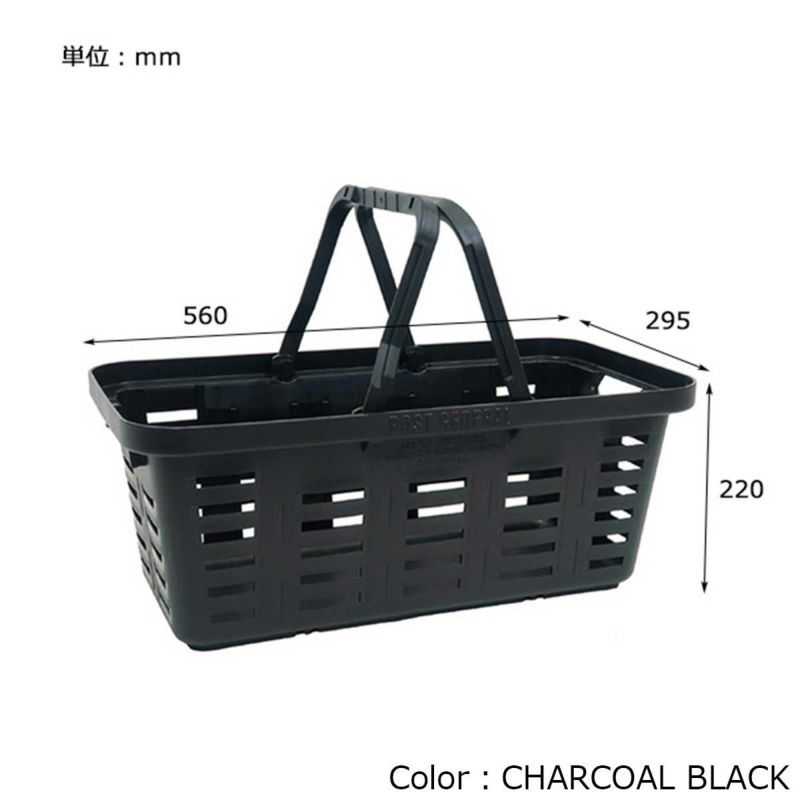 ポストジェネラルPOSTGENERALアウトドアカジュアルアクセサリーヘビーデューティーバスケットロングCHARCOALBLACK981940035