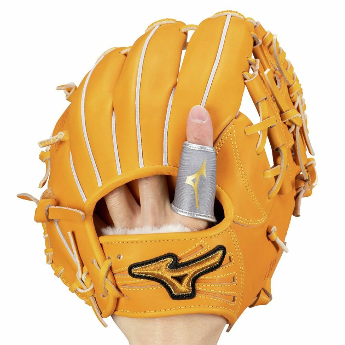 ミズノMIZUNOベースボール野球ソフトボールアクセサリーミズノプロ守備用フィンガープロテクター片手用左右兼用モデル1EJED088メンズレディースユニセックス25SP春夏