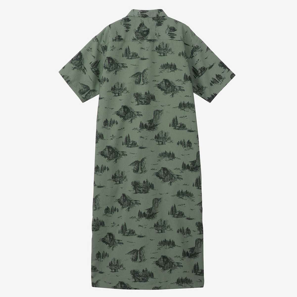 ザ・ノース・フェイスTHENORTHFACEアウトドアカジュアルウェアチュニックワンピースショートスリーブアロハベントシャツワンピースS/SALOHAVENTSHIRTONEPIECENRW22530-YNレディース女性25SS春夏