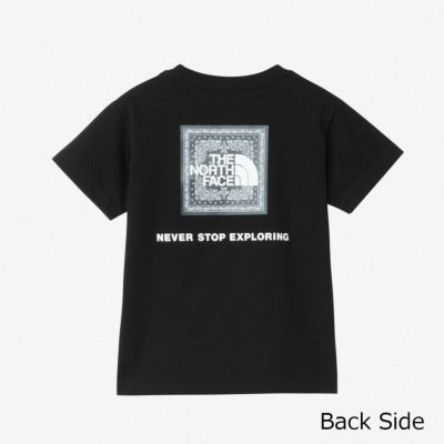 ザ・ノース・フェイスTHENORTHFACEアウトドアカジュアルウェア半袖TシャツトドラーショートスリーブバンダナスクェアロゴティーTNFTS/SBANDANASQTNTT32546-Kジュニアキッズ子ども男の子女の子25SS春夏