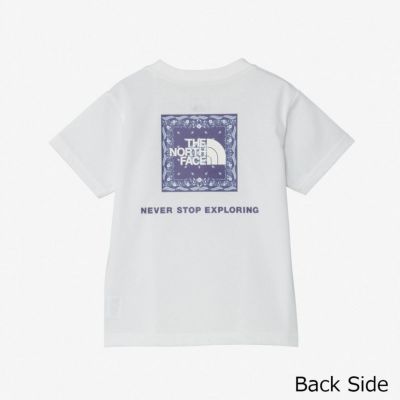 ザ・ノース・フェイスTHENORTHFACEアウトドアカジュアルウェア半袖TシャツトドラーショートスリーブバンダナスクェアロゴティーTNFTS/SBANDANASQTNTT32546-Wジュニアキッズ子ども男の子女の子25SS春夏