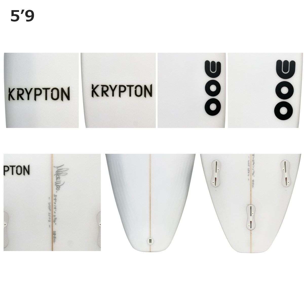 マイクウーMIKEWOOサーフィンサーフサーフボード板KRYPTONPUBLANKSMWKPCLR