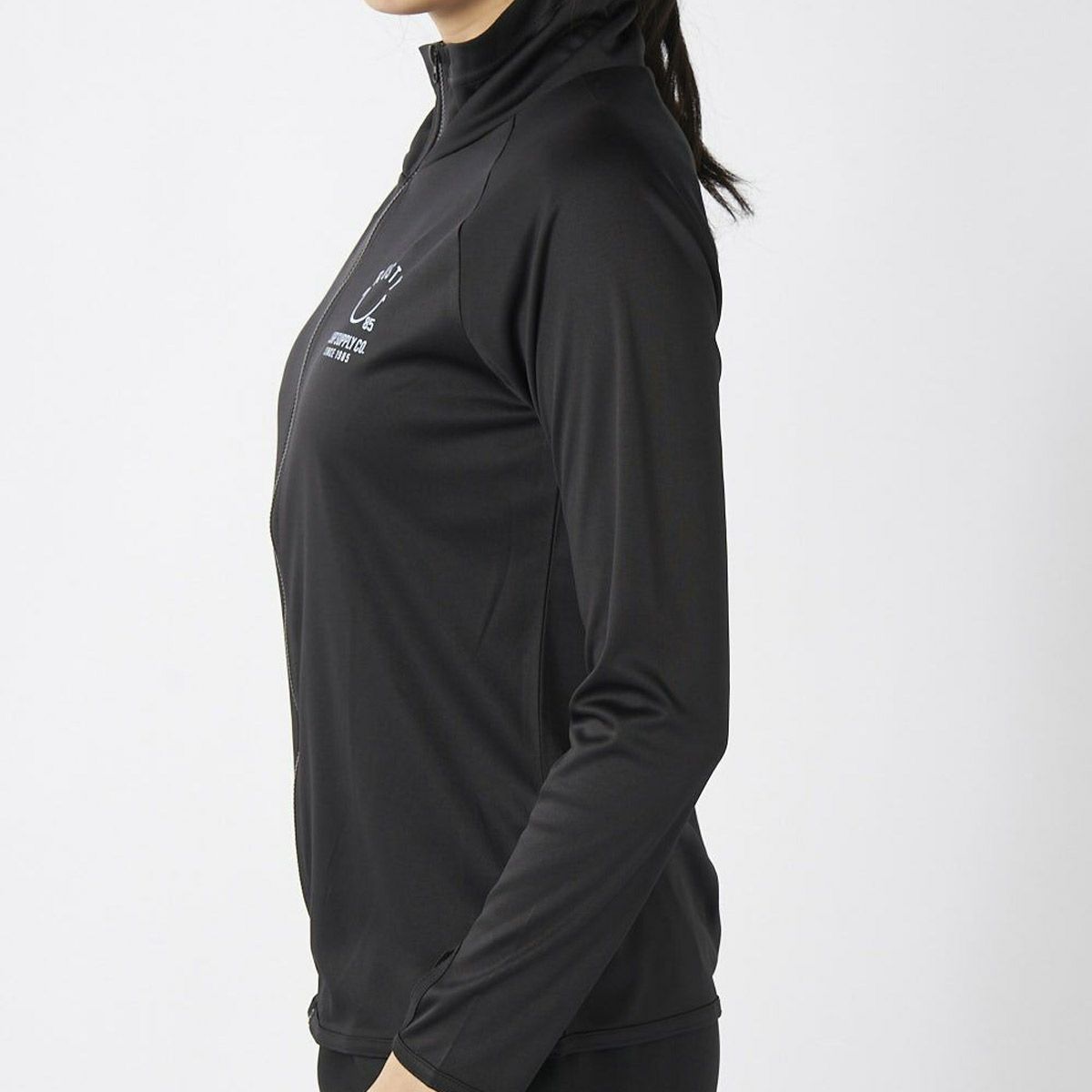 ラスティRUSTYサーフィンサーフラッシュガードUVカットスムースニコちゃん立ち襟UVラッシュガード925-461レディース女性25SP春夏