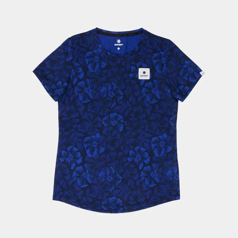 セイスカイSAYSKYランニングウェア半袖TシャツFlowerCombatT-shirtNWRSS31C1029レディース女性25SP春夏