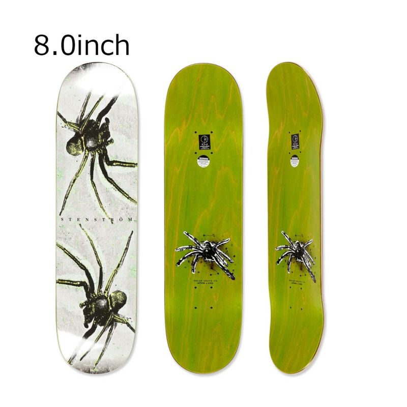 ポーラーPOLARスケボースケートボードデッキ板DavidStenstr?mSpider8.0PSC-SP25-92
