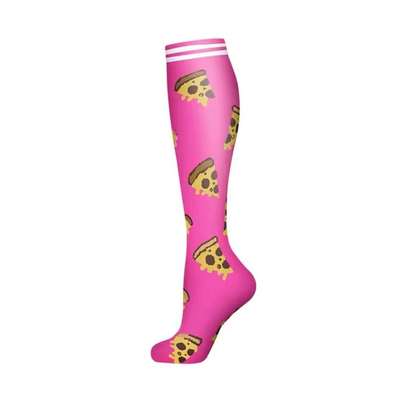 ファンランFanrunnnランニングソックス靴下軽着圧スポーツランニングハイソックスPizzaJ16PIZZA-J16レディース女性25SP春夏