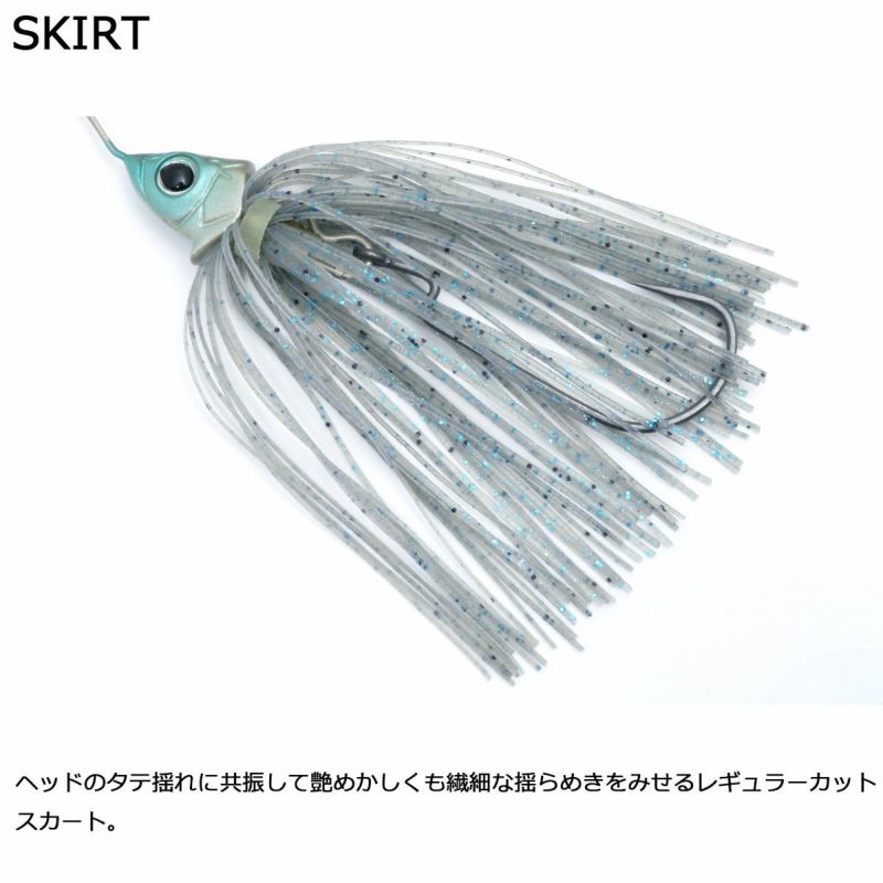 デプスDEPSフィッシング釣りルアーGLIDEHEADSPINNERBAIT3/8グライドヘッドスピナーベイト3/8#10デッドグラス0004-3810