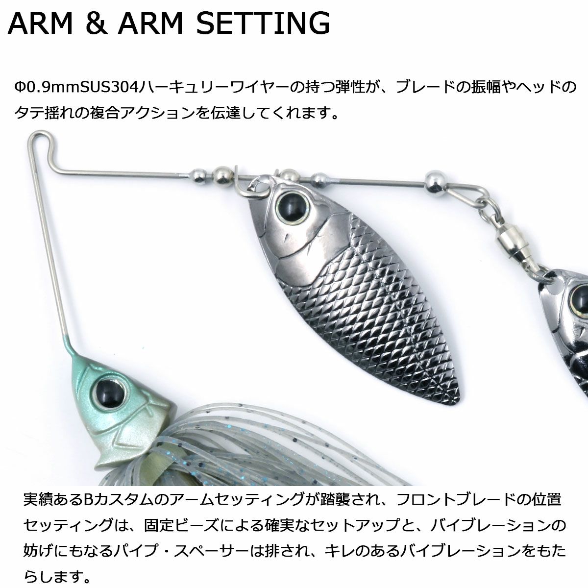 デプスDEPSフィッシング釣りルアーGLIDEHEADSPINNERBAIT3/8グライドヘッドスピナーベイト3/8#16グリーンクリスタル0004-3816