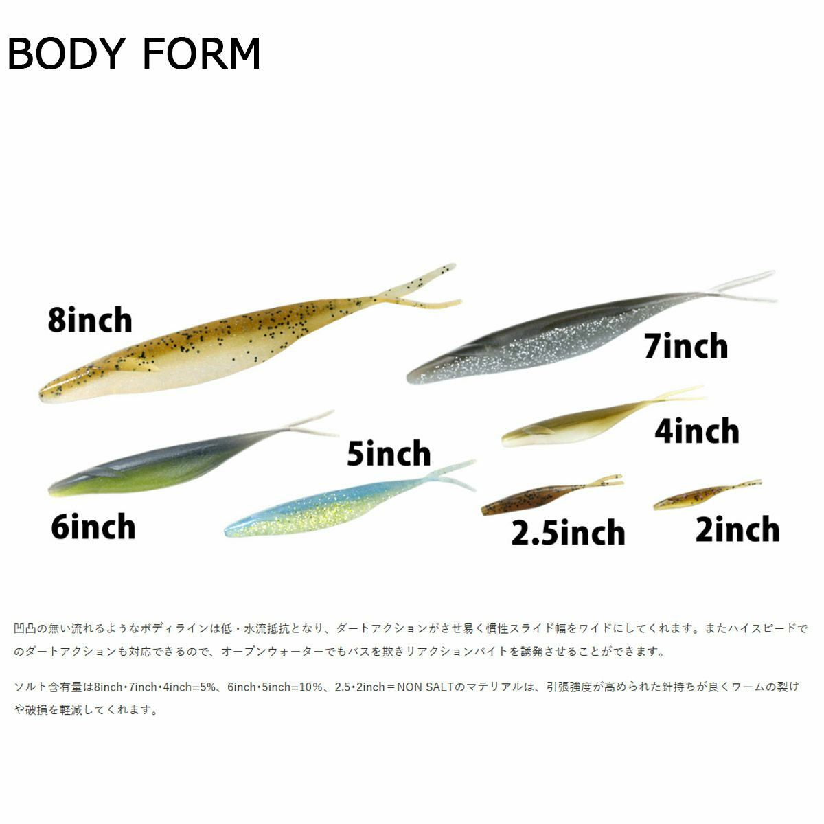 デプスDEPSフィッシング釣りルアーソフトベイトSAKAMATASHAD5サカマタシャッド5#92シルバーシャイナー0125-5092