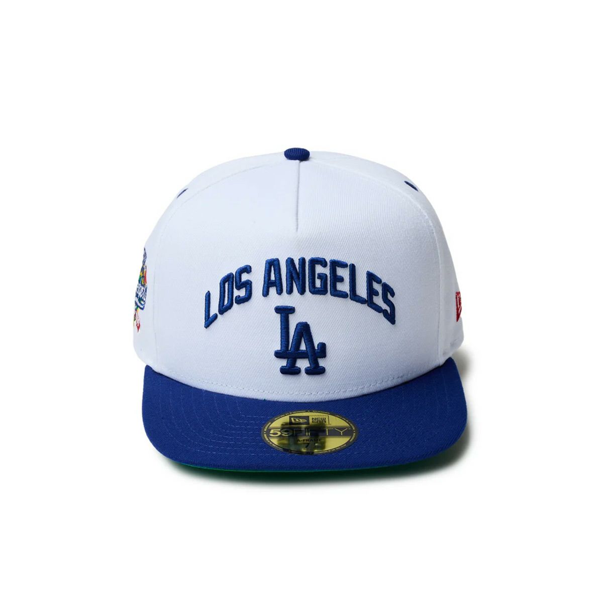 ニューエラNEWERAアウトドアカジュアル帽子キャップ59FIFTYA-FrameDodgersPackロサンゼルスドジャースホワイトダークロイヤルバイザー14388819メンズレディースユニセックス25SP春夏