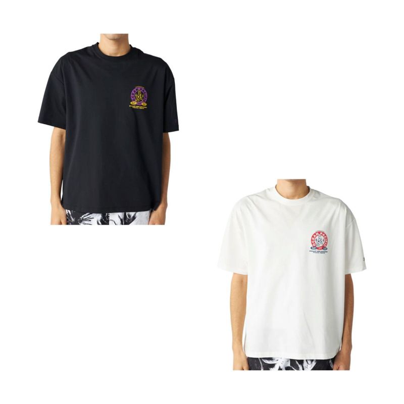 オーシャンパシフィックOCEANPACIFICサーフィンサーフウェア半袖TシャツUVカット水陸両用ピザグラフィックペアテックス半袖Tシャツ515-487メンズ男性25SP春夏