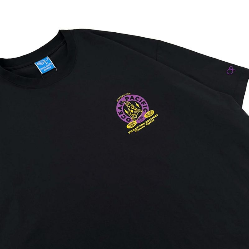 オーシャンパシフィックOCEANPACIFICサーフィンサーフウェア半袖TシャツUVカット水陸両用ピザグラフィックペアテックス半袖Tシャツ515-487メンズ男性25SP春夏