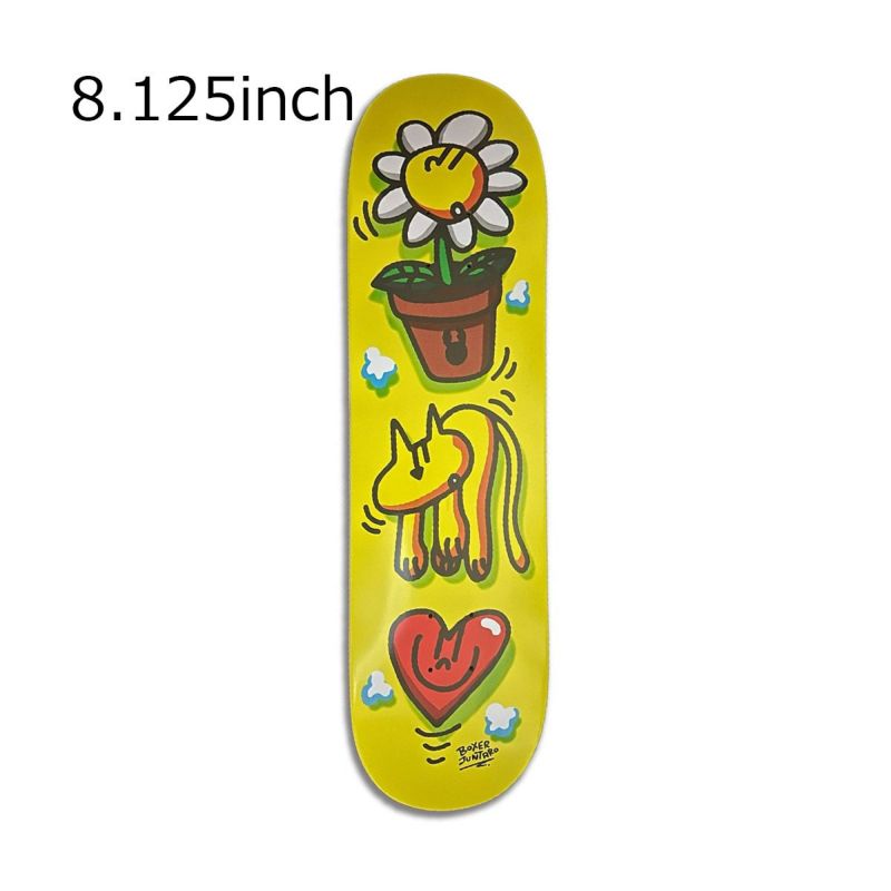 ドーカスDORCUSスケボースケートボードデッキ板ボクサージュンタロウインヴィテーションBOXERJUNTAROINVITATIONSKATEDECK8.12517341T840067-YEL