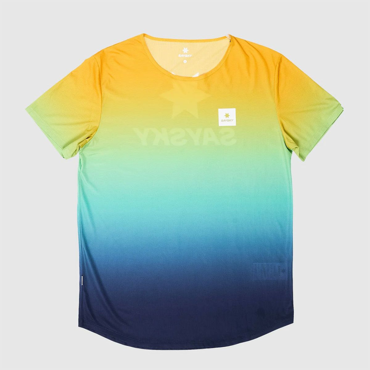 セイスカイSAYSKYランニングウェア半袖TシャツDRIPDYEFLOWT-SHIRTNMRSS60C1032メンズ男性25SP春夏