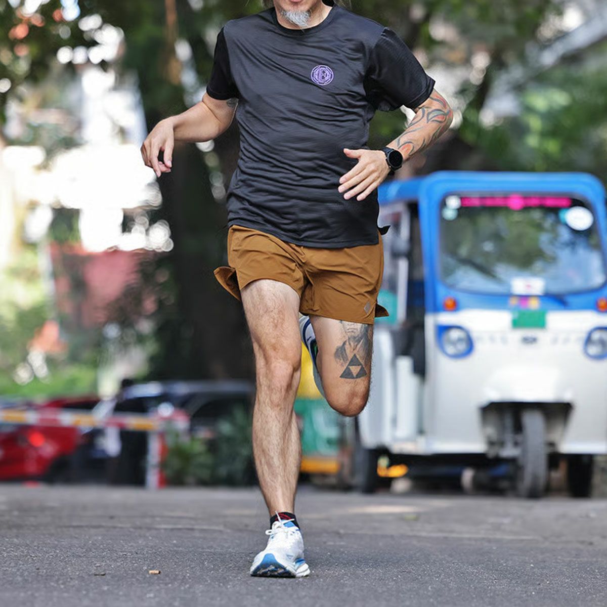 エルドレッソELDORESOランニングウェア半袖TシャツDinosaurTeeE1015115メンズレディースユニセックス25SP春夏