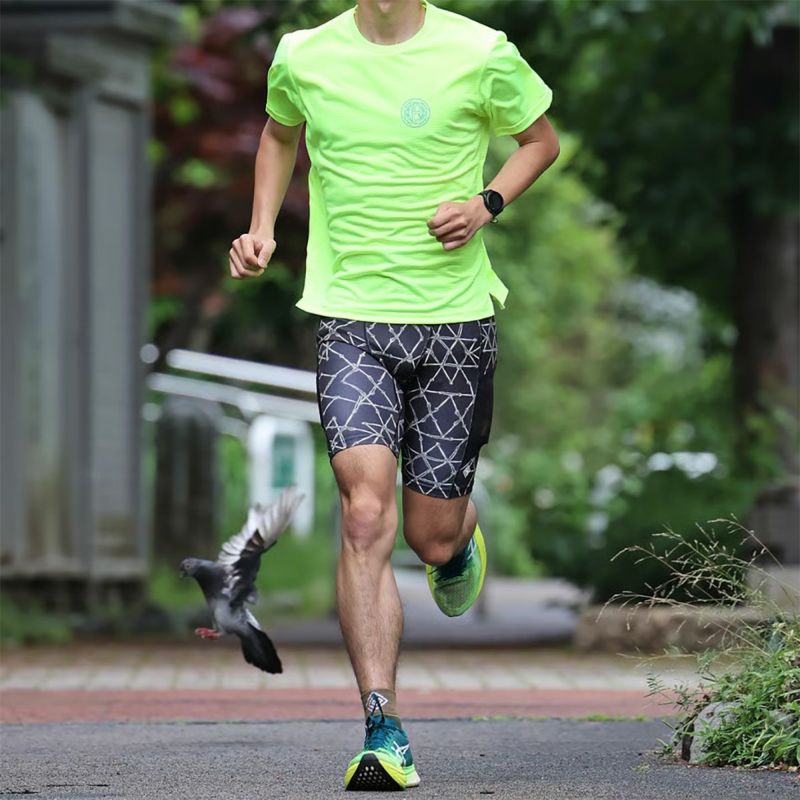 エルドレッソELDORESOランニングウェア半袖TシャツDinosaurTeeE1015115メンズレディースユニセックス25SP春夏