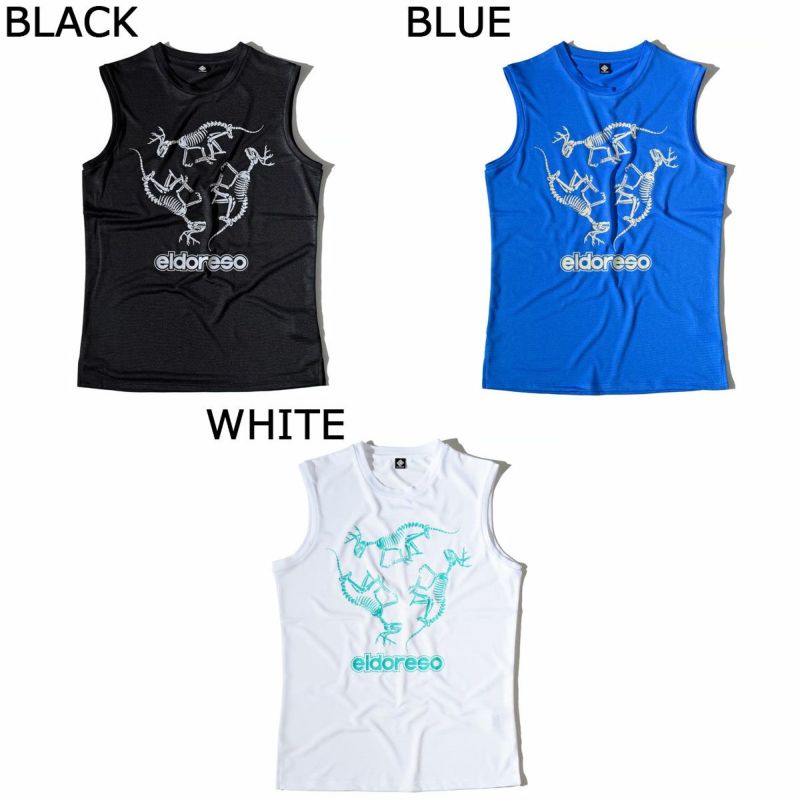 エルドレッソELDORESOランニングウェアノースリーブタンクトップDinosaurSleevelessE1220615メンズレディースユニセックス25SP春夏