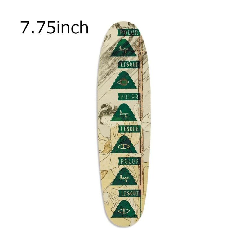 レスケLESQUEスケボースケートボードデッキ板レスケ×ポーラースケートボードデッキLESQUE×POLERSKATEBOARDDECK(CRUISER)7.752200000303608