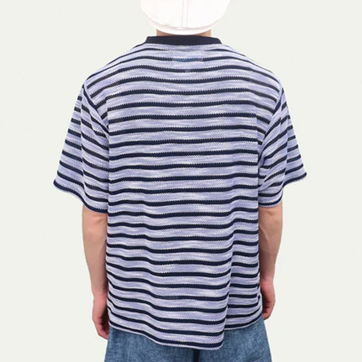 ウィムジーWHIMSYスケボースケートボードウェア半袖TシャツスラブニットボーダーSlubKnitBorderTee12231U130224メンズ男性25SP春夏