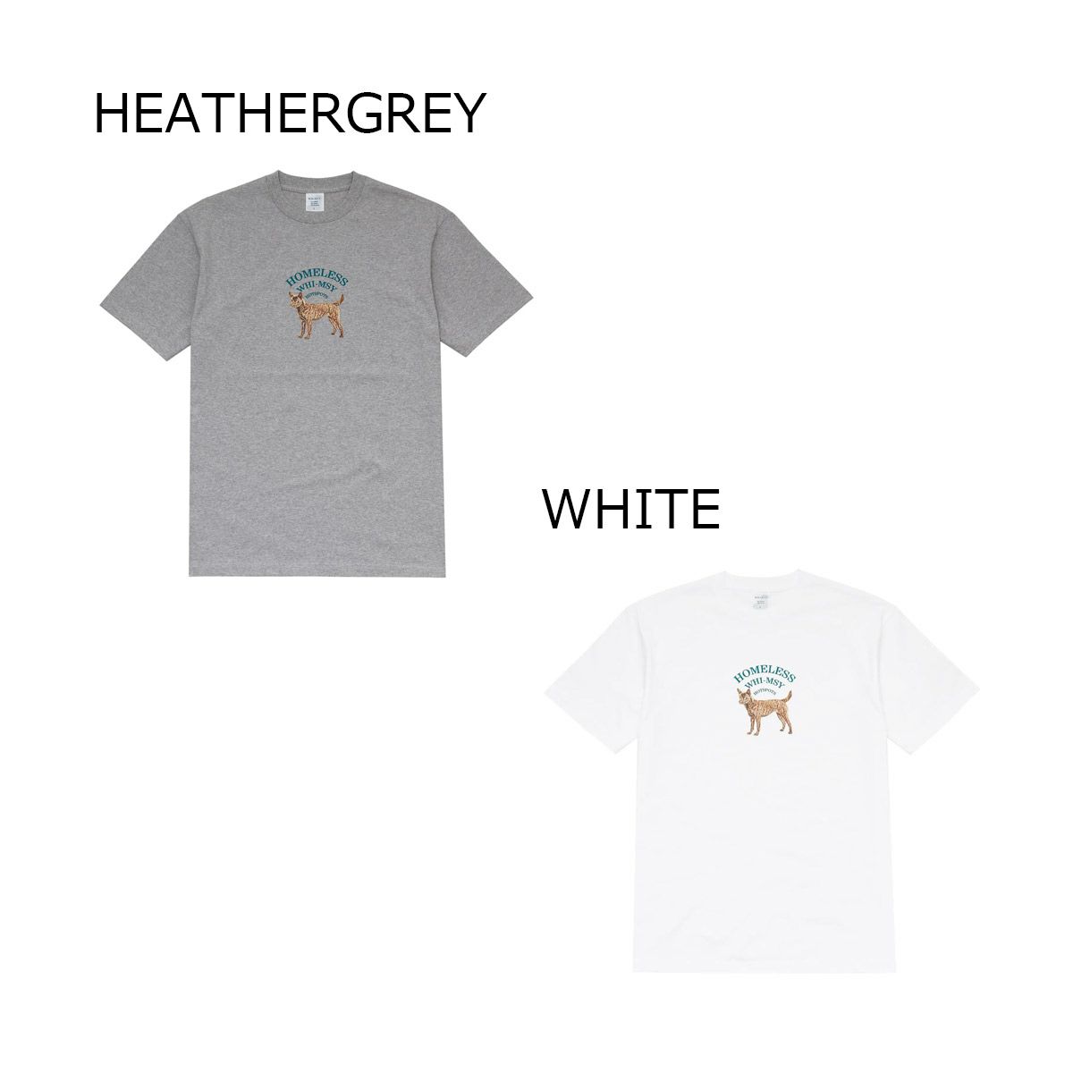 ウィムジーWHIMSYスケボースケートボードウェア半袖TシャツHOMELESSTEE12231U130233メンズ男性25SU春夏