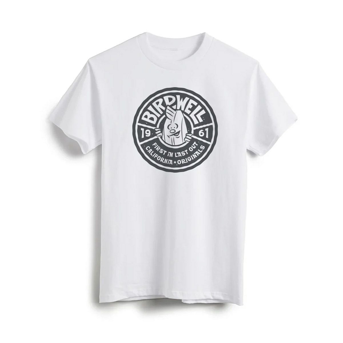 バードウェルBIRDWELLサーフィンサーフウェア半袖TシャツWaxOnWaxOffT-Shirt1TS1-1134-WHT25SP25SP春夏