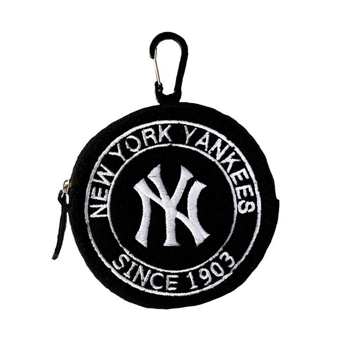 イーカムE-COMベースボール野球ソフトボールアクセサリーMLBサークルロゴポーチカラビナ付きニューヨークヤンキースYK-PCH15メンズレディースユニセックス25SP春夏