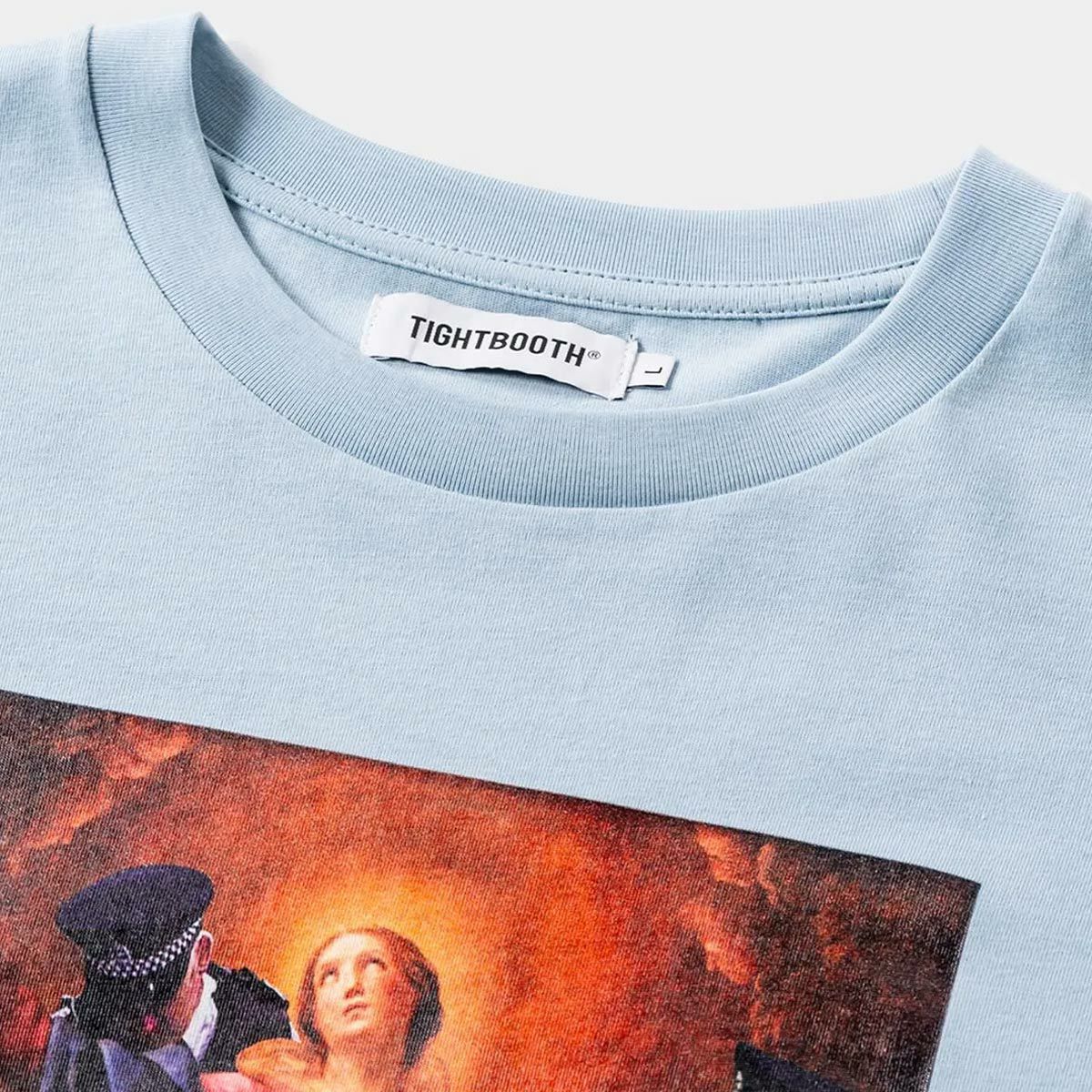 タイトブースTIGHTBOOTHスケボースケートボードウェア半袖TシャツポリスチェックアップPOLICECHECKUPS/ST-SHIRTSS25-T07メンズ男性25SP春夏