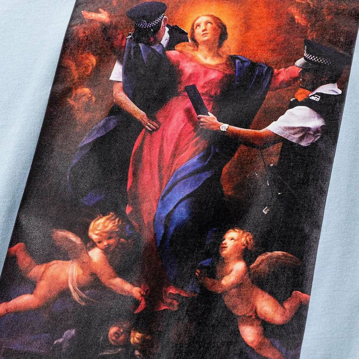 タイトブースTIGHTBOOTHスケボースケートボードウェア半袖TシャツポリスチェックアップPOLICECHECKUPS/ST-SHIRTSS25-T07メンズ男性25SP春夏