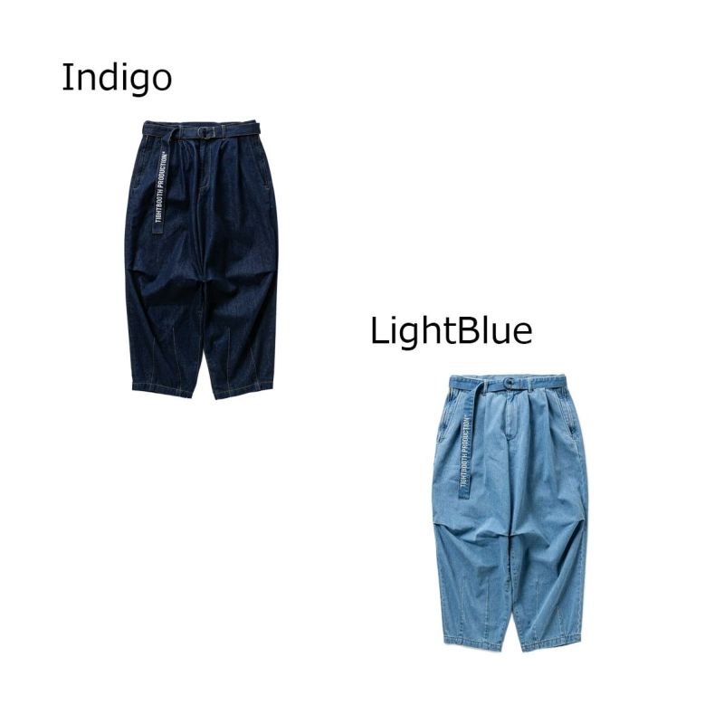 タイトブースTIGHTBOOTHスケボースケートボードウェアボトムスロングパンツ長ズボンデニムバルーンパンツDENIMBALLOONPANTSSS25-B02メンズ男性25SP春夏