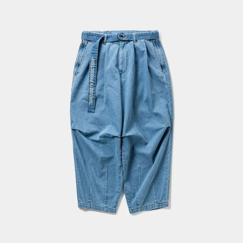 タイトブースTIGHTBOOTHスケボースケートボードウェアボトムスロングパンツ長ズボンデニムバルーンパンツDENIMBALLOONPANTSSS25-B02メンズ男性25SP春夏