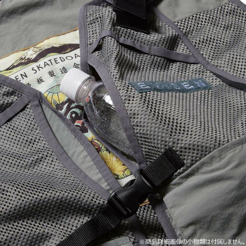 エビセンEVISENスケボースケートボードウェアベストバトルフィッシュベストBATTLEPHISHVEST25SS-JK05メンズ男性25SP春夏