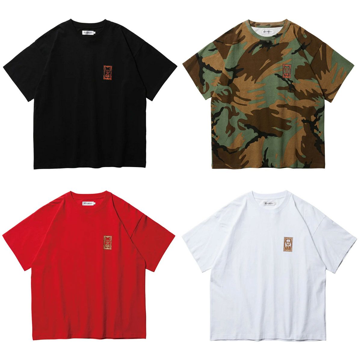 エビセンEVISENスケボースケートボードウェア半袖TシャツクラブマッチCLUBMATCHTEE25SS-T06メンズ男性25SP春夏