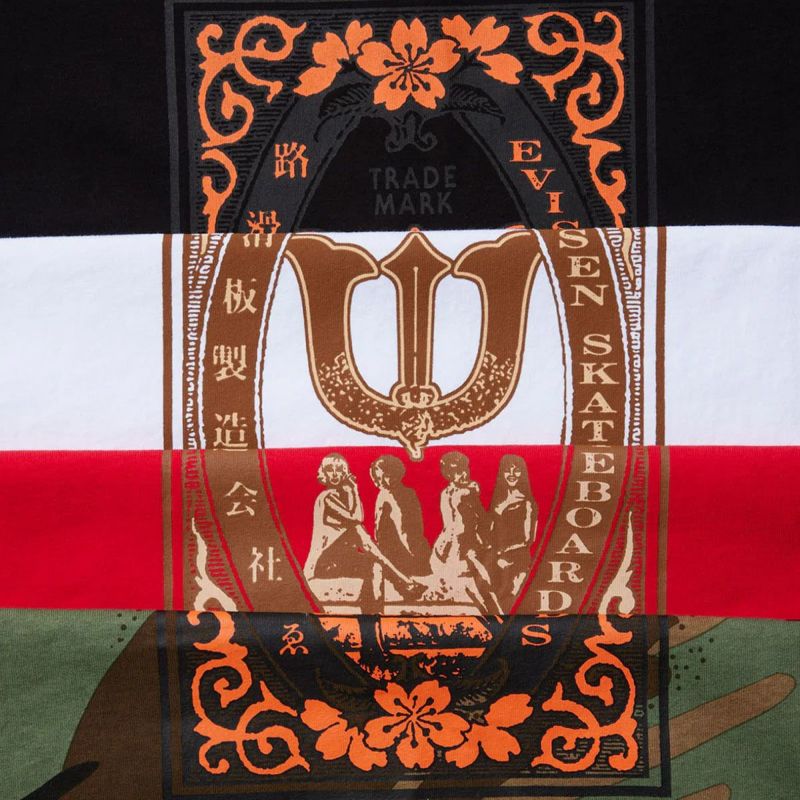 エビセンEVISENスケボースケートボードウェア半袖TシャツクラブマッチCLUBMATCHTEE25SS-T06メンズ男性25SP春夏