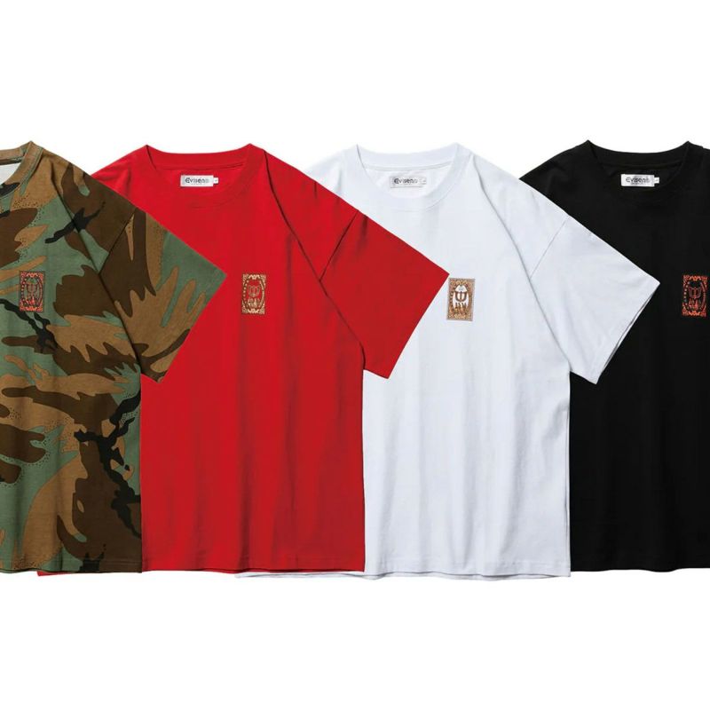 エビセンEVISENスケボースケートボードウェア半袖TシャツクラブマッチCLUBMATCHTEE25SS-T06メンズ男性25SP春夏
