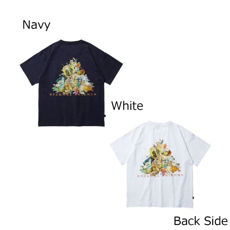 エビセンEVISENスケボースケートボードウェア半袖TシャツエターナルフレンズETERNALFRIENDSTEE25SS-T09メンズ男性25SP春夏