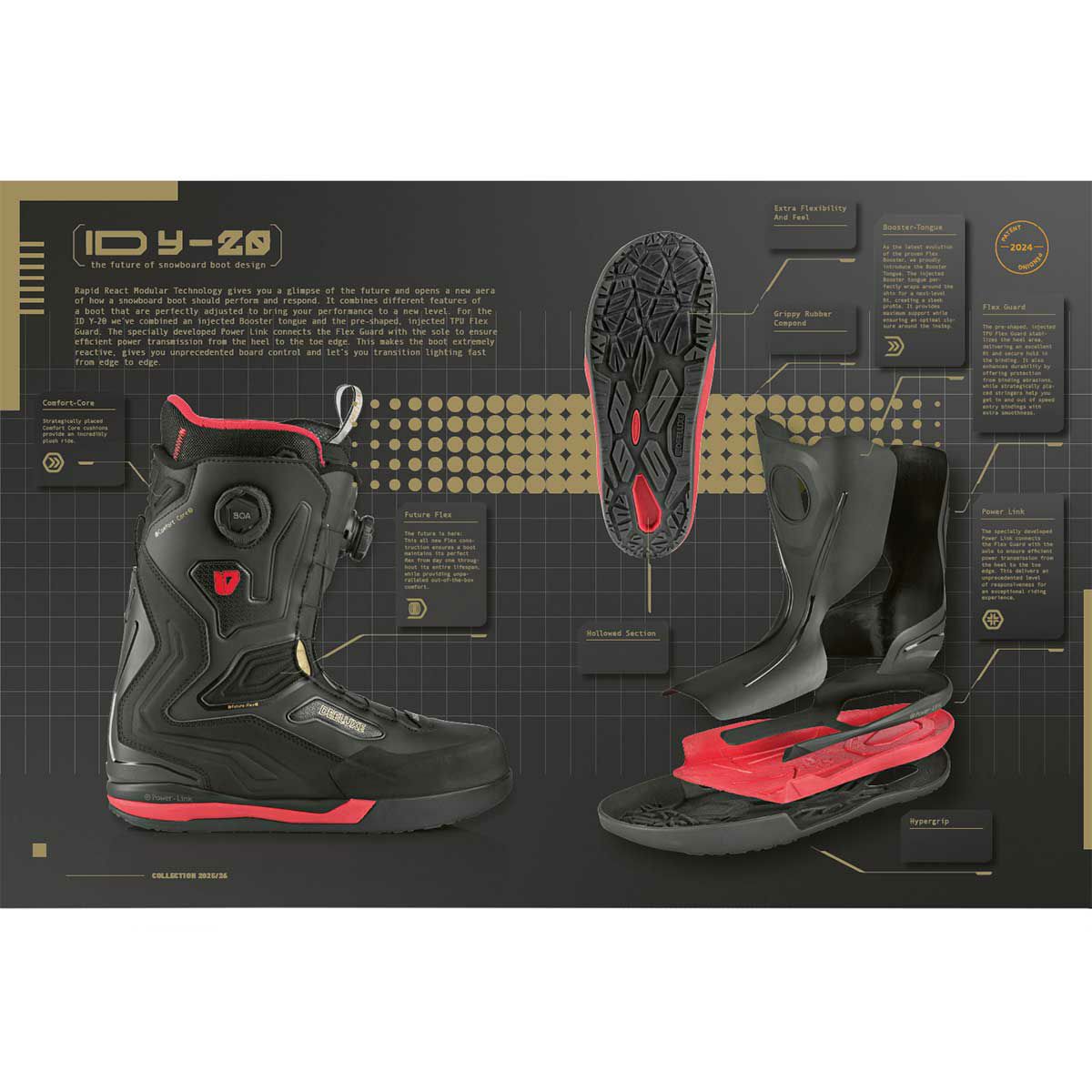 ディーラックスDEELUXEスノボースノボスノーボードブーツIDY-20572530-100025-26