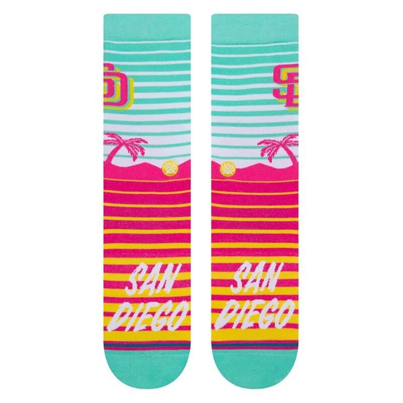 スタンスSTANCEベースボール野球ソフトボールソックス靴下PADRESCCCREWパドレスA545A22PADメンズレディースユニセックス24SP春夏