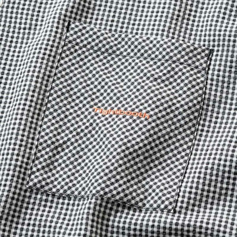 タイトブースTIGHTBOOTHスケボースケートボードウェア半袖TシャツシアサッカーアロハSEERSUCKERALOHASU25-S02メンズ男性25SU春夏