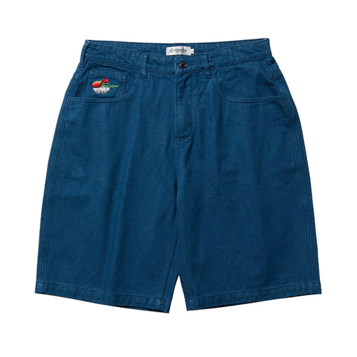 エビセンEVISENスケボースケートボードウェアボトムスショートハーフパンツ短パンスシデニムSUSHIDENIMSHORTS25SU-B02メンズ男性25SP春夏