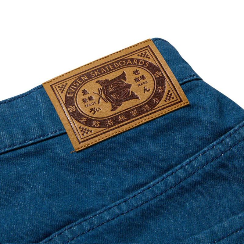 エビセンEVISENスケボースケートボードウェアボトムスショートハーフパンツ短パンスシデニムSUSHIDENIMSHORTS25SU-B02メンズ男性25SP春夏