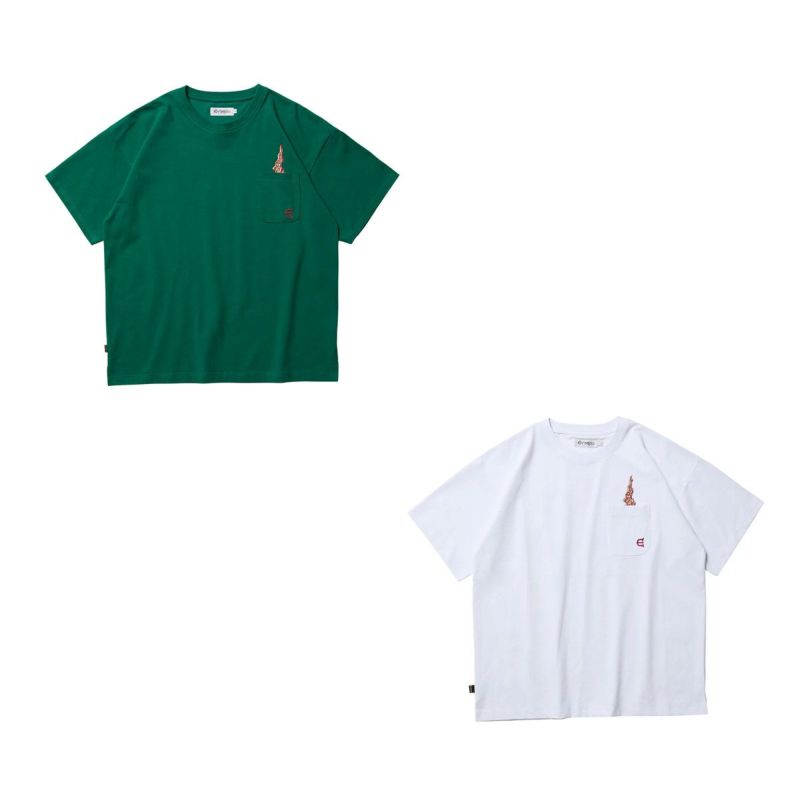 エビセンEVISENスケボースケートボードウェア半袖TシャツアイファイアテックポケットティーEYEFIRETECHPOCKETTEE25SU-T01メンズ男性25SP春夏