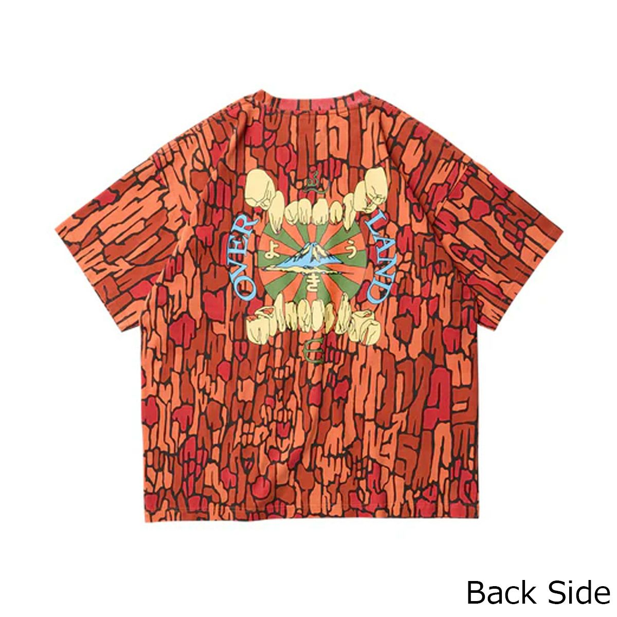 エビセンEVISENスケボースケートボードウェア半袖Tシャツオーバーランド2.5ティーOVERLAND2.5TEE25SU-T06メンズ男性25SP春夏