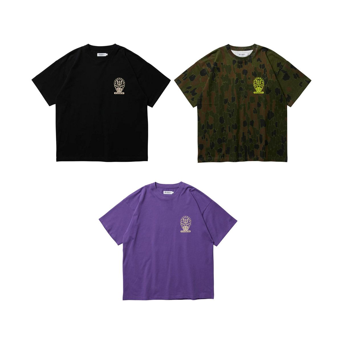 エビセンEVISENスケボースケートボードウェア半袖TシャツベストマッチティーBESTMATCHTEE25SU-T07メンズ男性25SP春夏