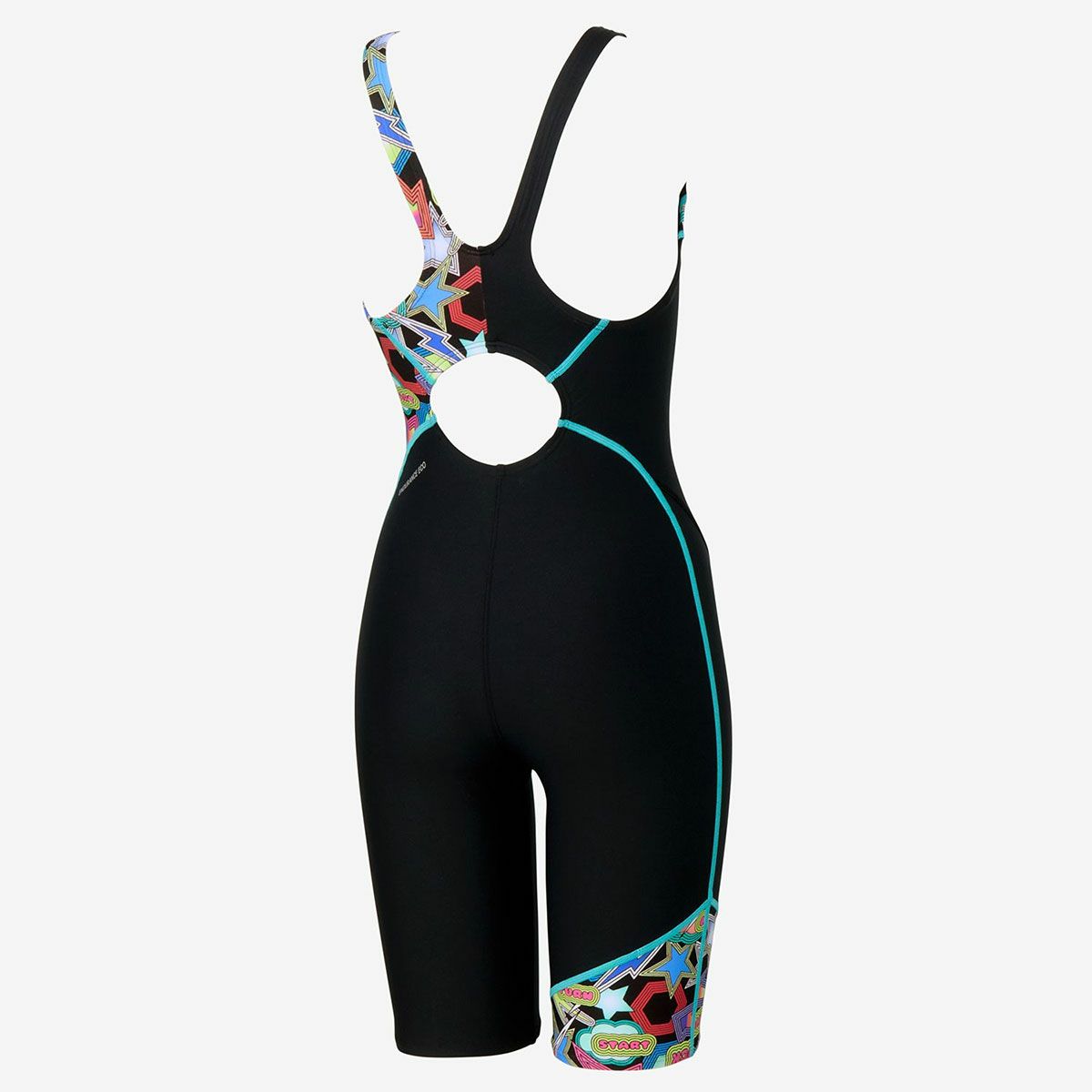 スピードSPEEDOスイムフィットネス競泳水着スパークリングブーンターンズパズルミニオープンバックニースキンSparklingBoomTurnSPuzzleM/OKneeskinSTW12557-MTレディース女性25S2秋冬