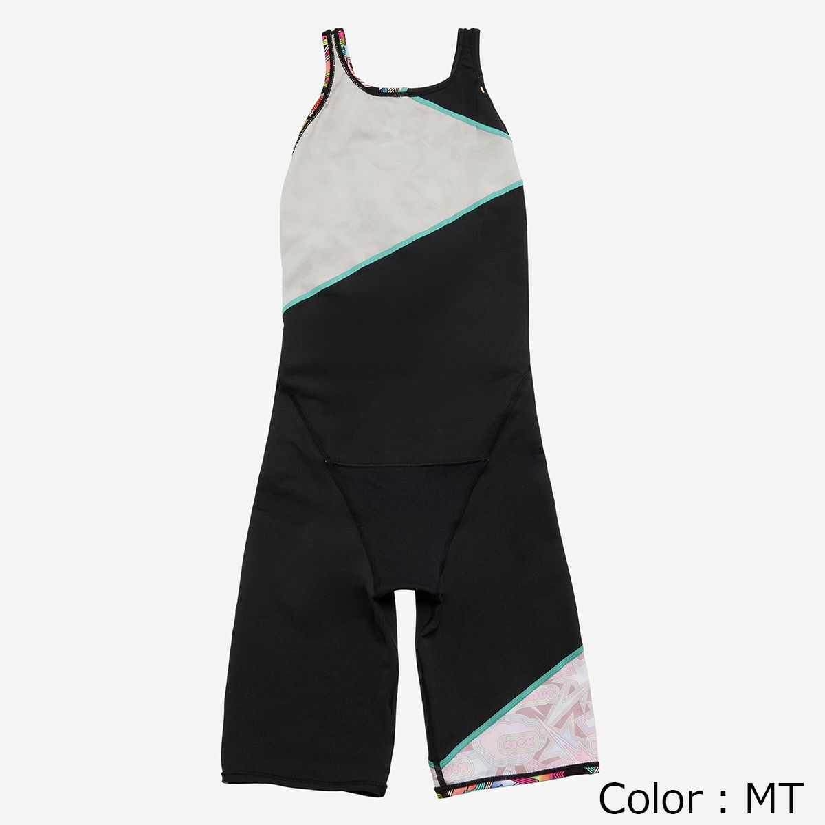 スピードSPEEDOスイムフィットネス競泳水着スパークリングブーンターンズパズルミニオープンバックニースキンSparklingBoomTurnSPuzzleM/OKneeskinSTW12557-NBレディース女性25S2秋冬