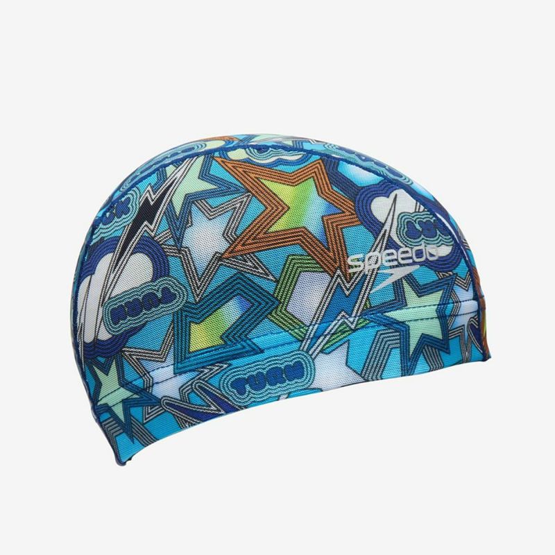 スピードSPEEDOスイムフィットネス競泳キャップスパークリングブーンメッシュキャップSparklingBoomMeshCapSE12552-BL