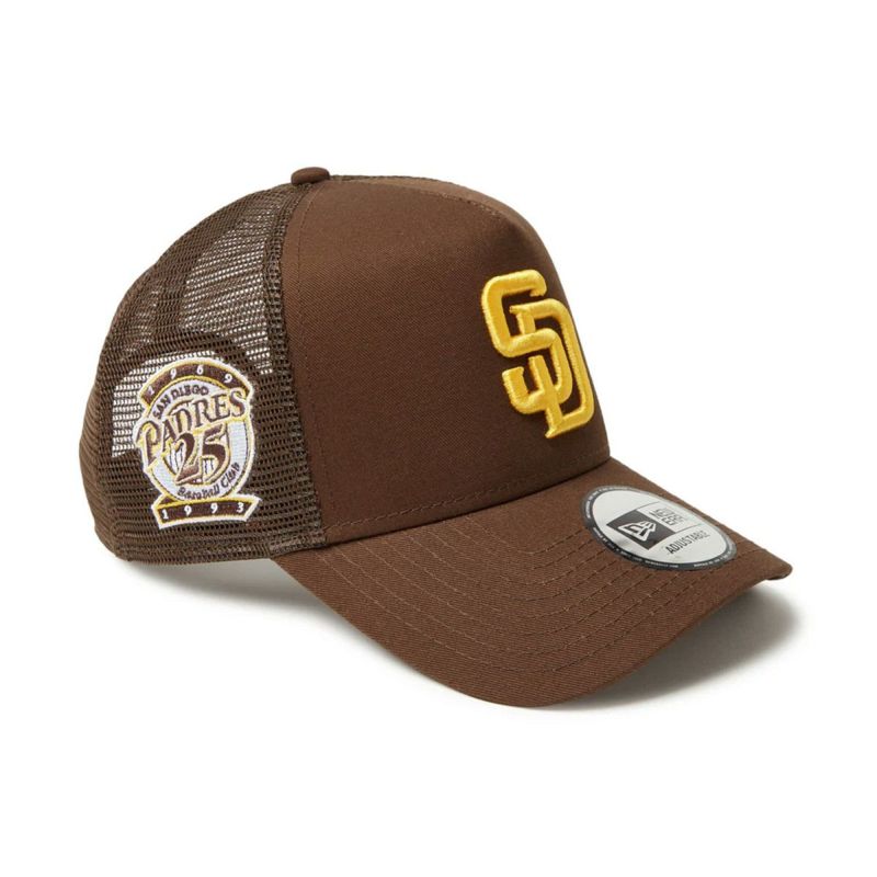 ニューエラNEWERAアウトドアカジュアル帽子キャップ9FORTYA-FrameトラッカーMLBSidePatchサンディエゴパドレス14388605メンズレディースユニセックス25SP春夏